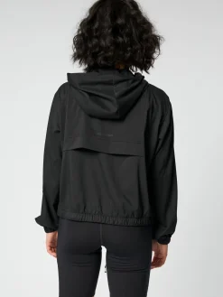 Allie Hooded Windbreaker - Black
