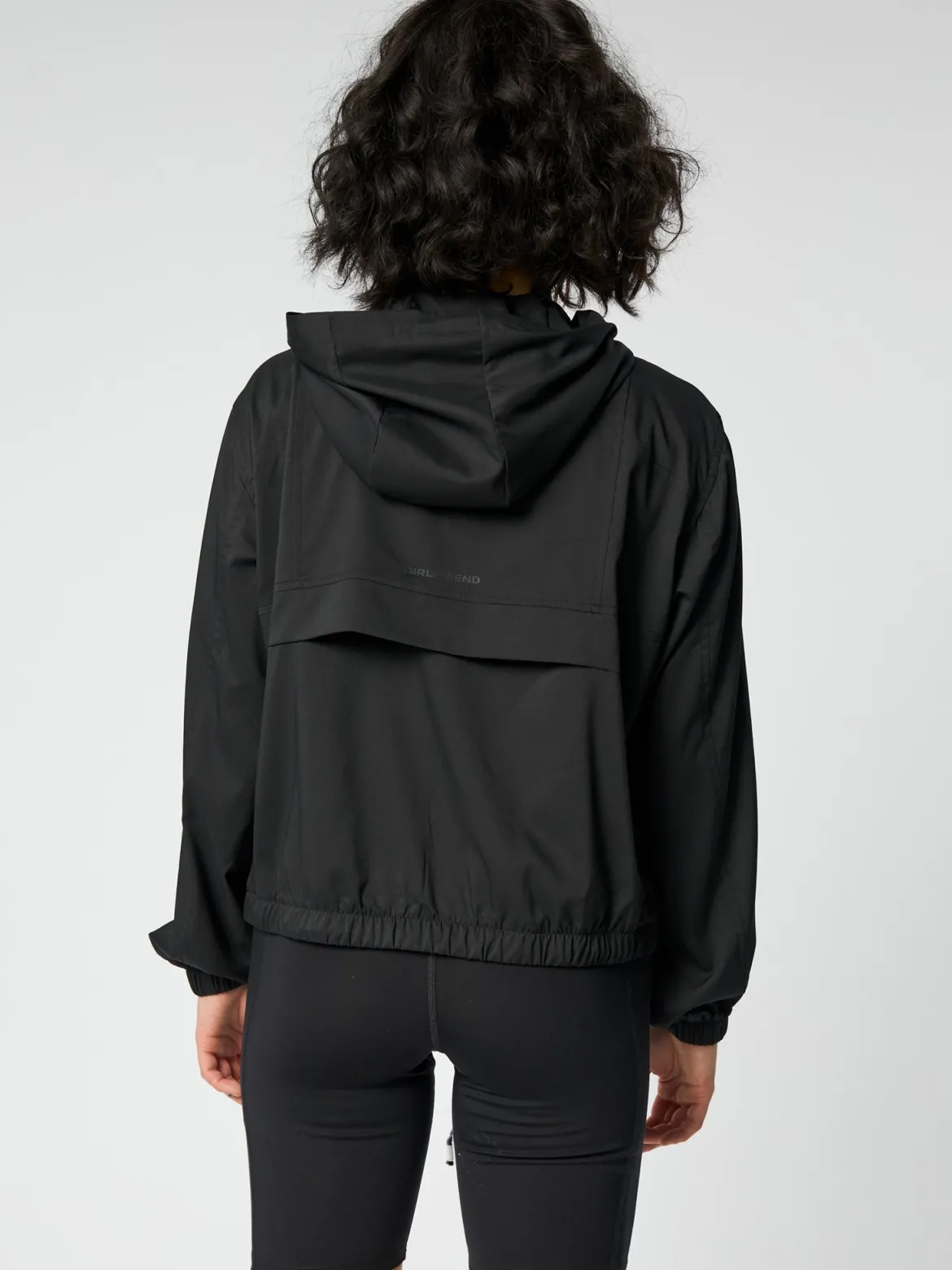 Allie Hooded Windbreaker - Black