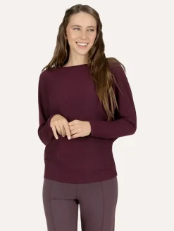 Budhi Long Sleeve Yoga Top - Fig