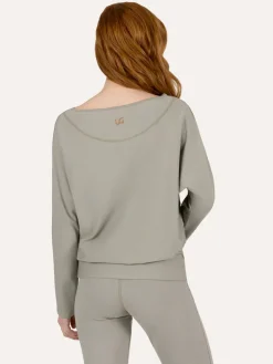 Budhi Long Sleeve Yoga Top - Smoky Quartz