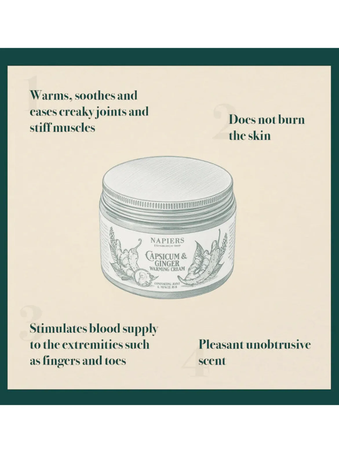 Capsicum & Ginger Warming Cream 100ml
