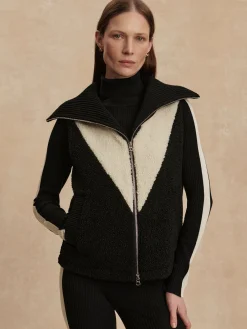 Caspian Sherpa Gilet - Black
