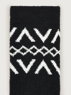 Chadwick Fairisle Sock - Black/Egret