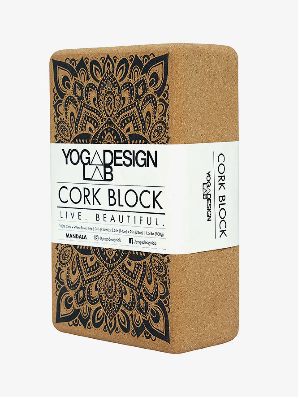 Cork Brick - Mandala Black