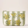 Cotton Everyday Pouch - Mimosa Stripe Green