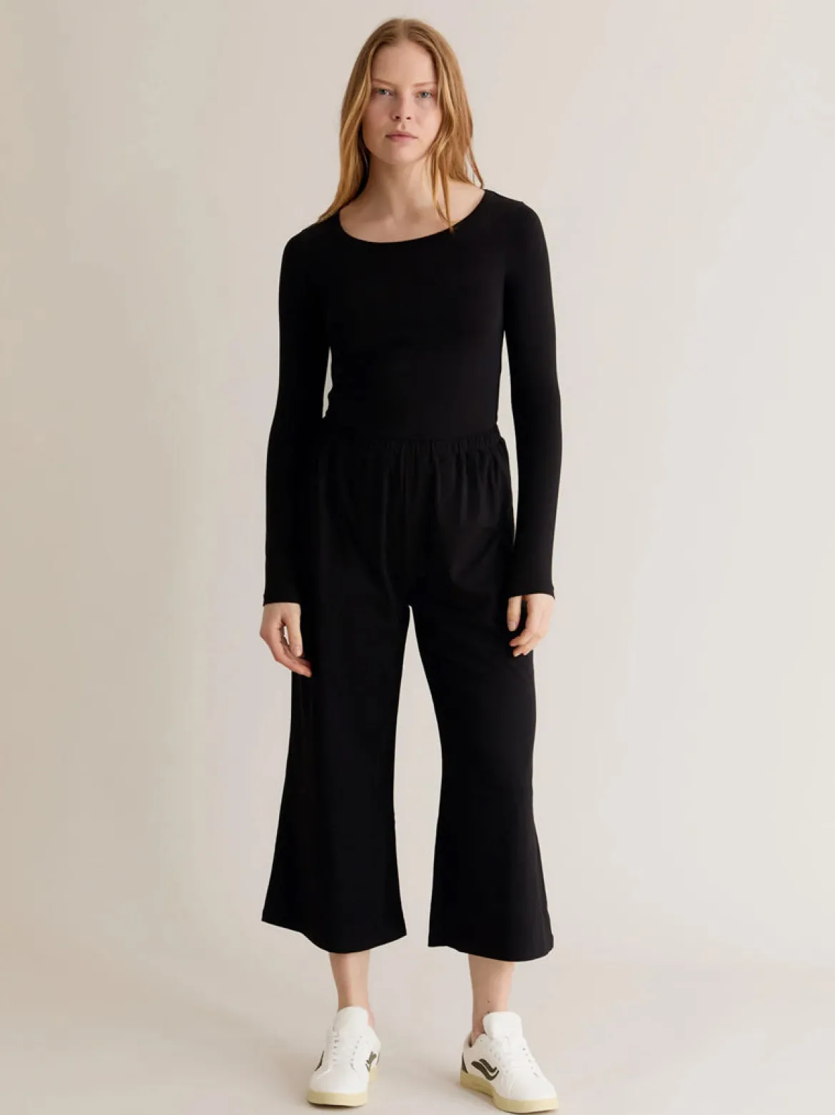 Darcey Long Sleeved Top - Black