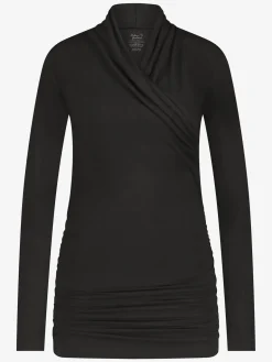 Good Karma Long Sleeve Yoga Top - Onyx Black