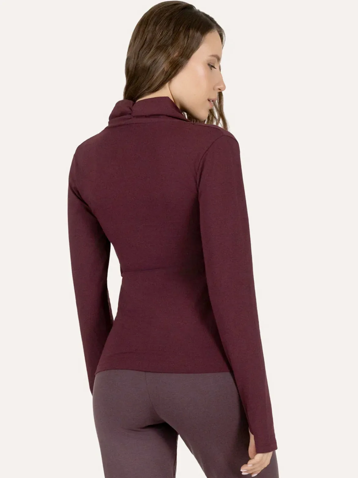 Ishtar Long Sleeve Yoga Top - Fig