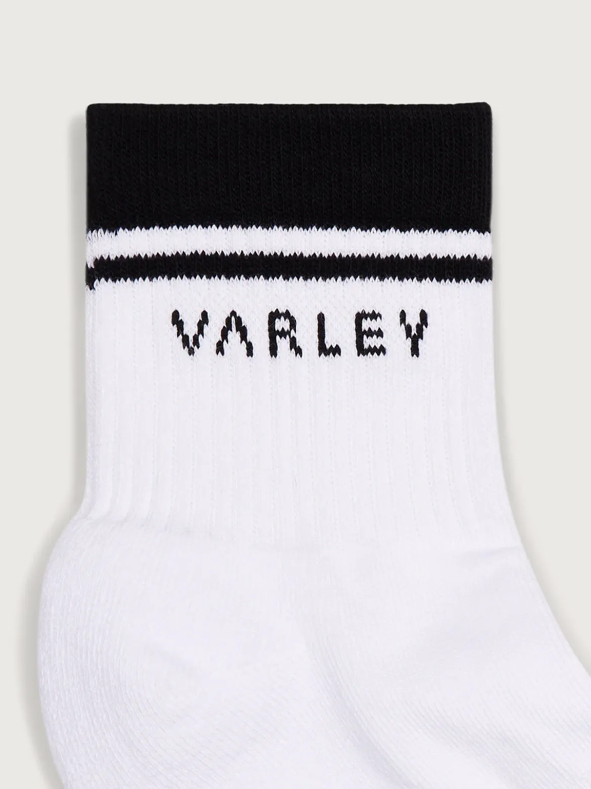 Lenni Half Crew Sock - White/Black