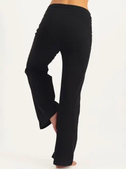 Maeve Wide Leg Yoga Pants - Onyx Black