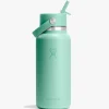 946ml (32oz) Wide Mouth Flex Straw Bottle - Mermaid Green