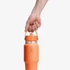 710ml (24oz) Wide Mouth Travel Bottle with Flex Straw Cap - Nectar Orange
