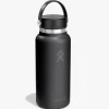 946ml (32oz) Wide Mouth with Flex Cap - Black