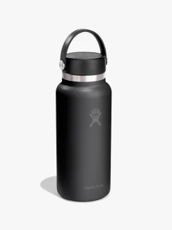 946ml (32oz) Wide Mouth with Flex Cap - Black