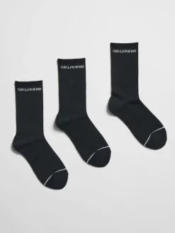 3-pack Crew Socks - Black