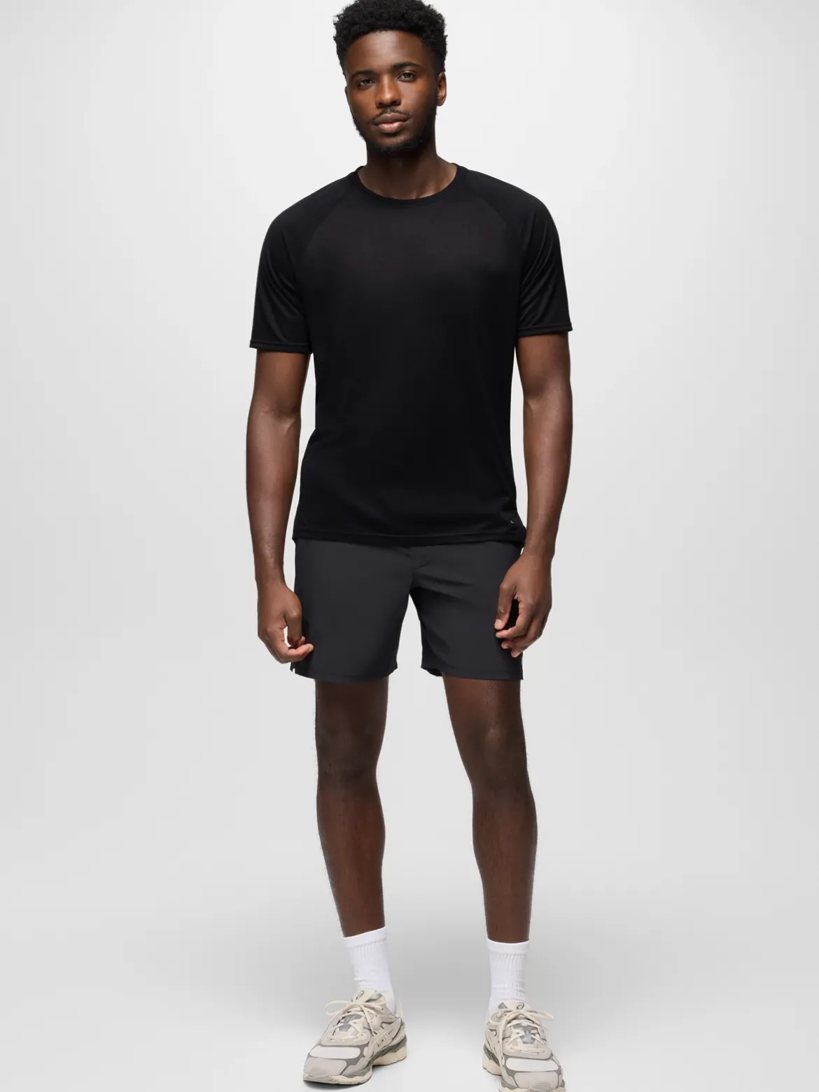 prAna Natural Flow S/S Crew Tee - Black