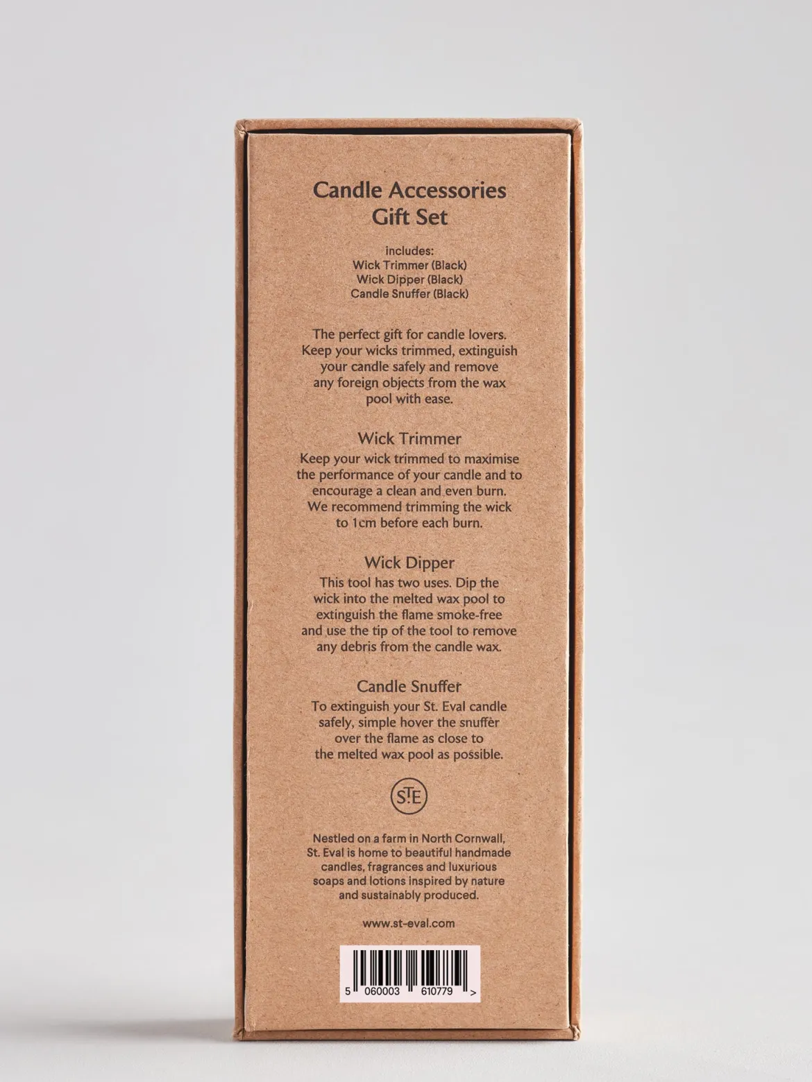 St Eval Candle Accessories Set - Black Matte