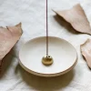 Stoneware Incense Dish - White Onyx