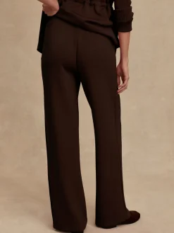 The Wide Leg Pant 30 - Coffee Bean