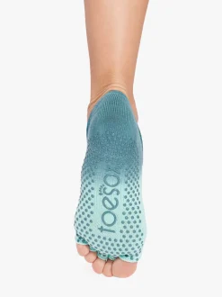 ToeSox Half Toe Elle Grip Socks - Tidal