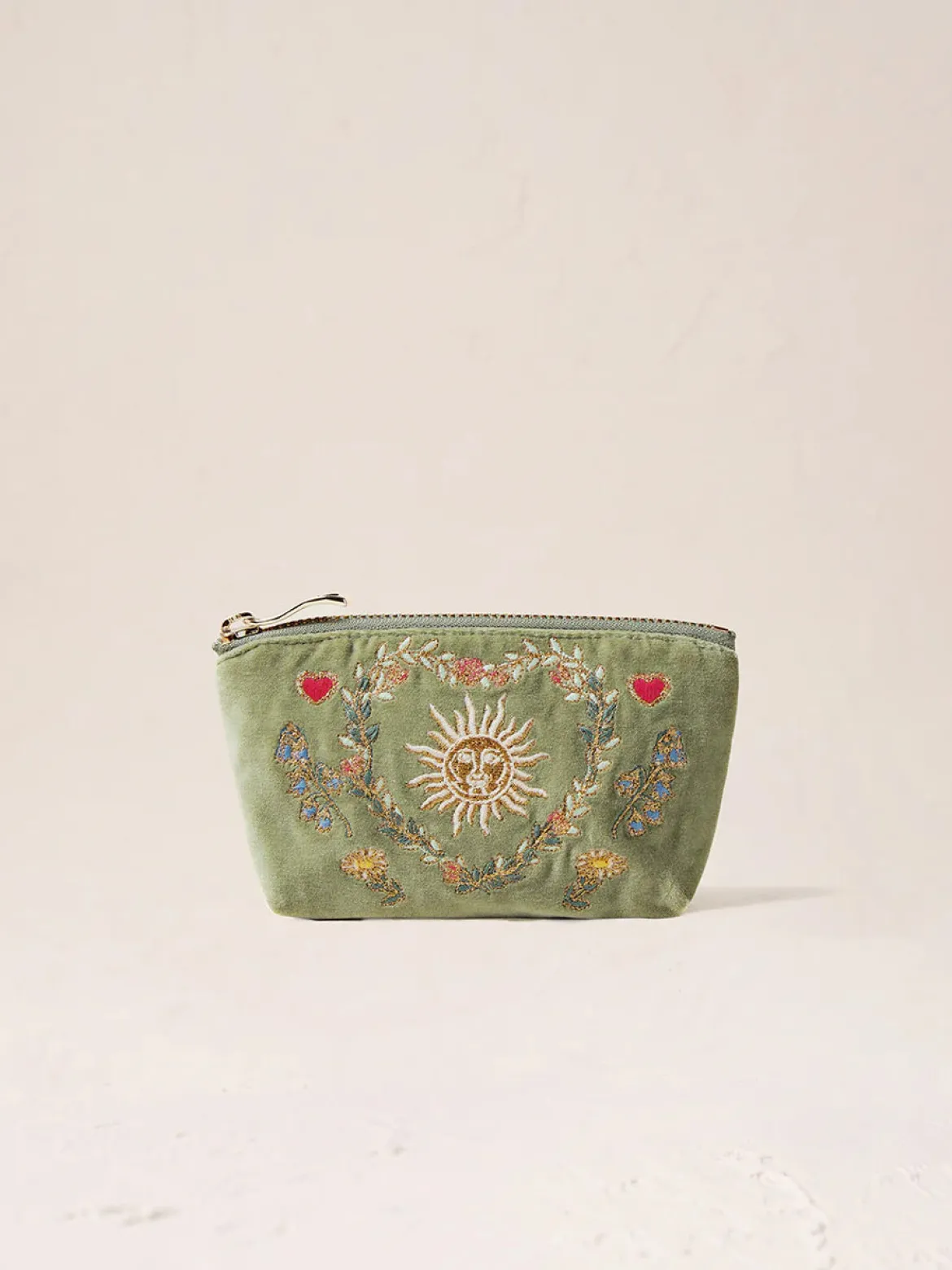 Velvet Coin Purse - Olive Earth Goddess