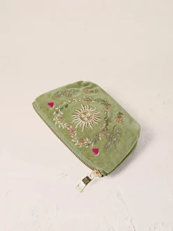 Velvet Coin Purse - Olive Earth Goddess