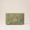 Velvet Everyday Pouch - Olive Earth Goddess