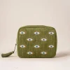 Velvet Wash Bag - Fern Green Mystical Eye
