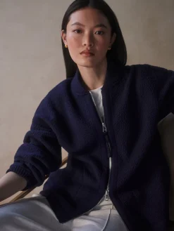 Willmont Patch Pocket Fleece - Evening Blue